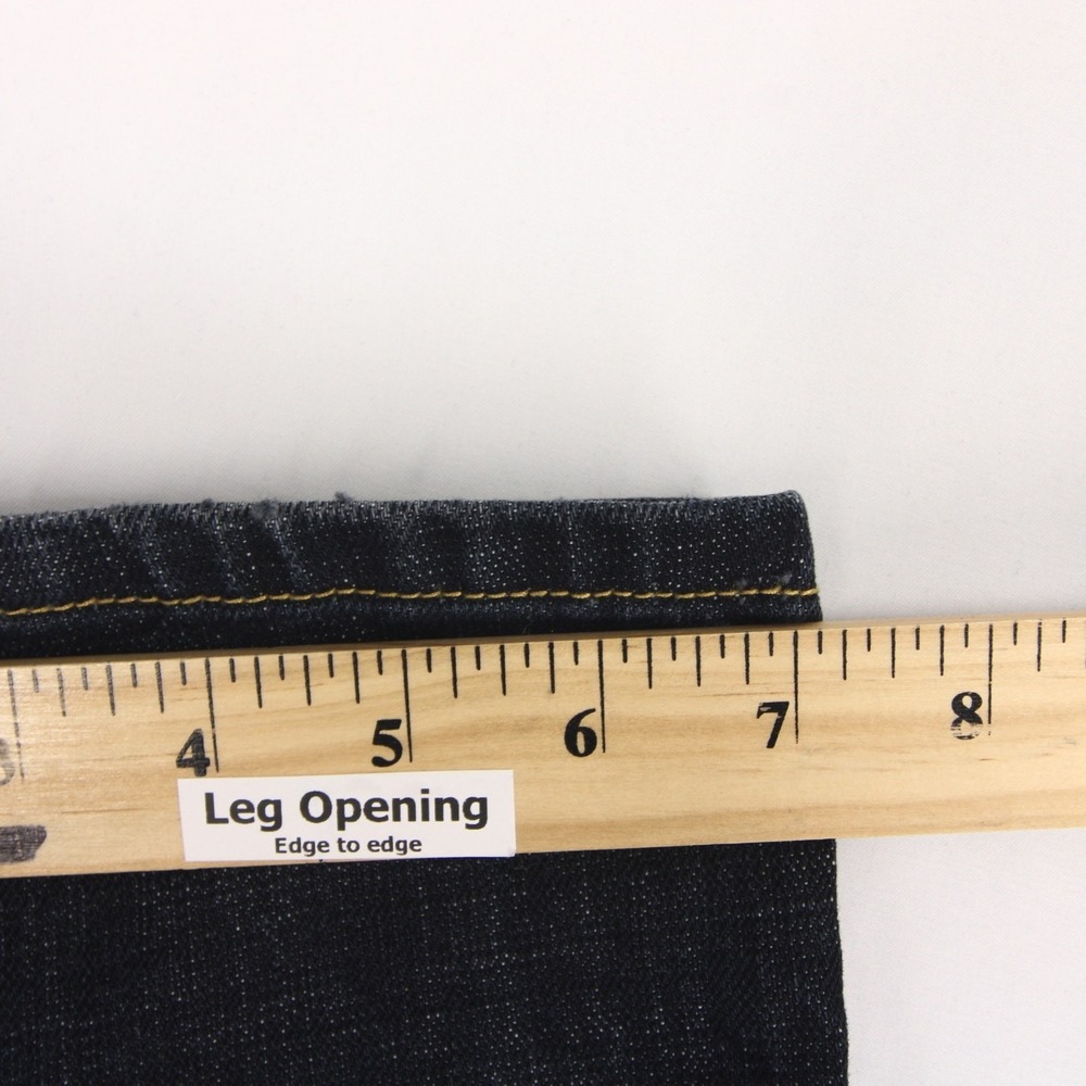 Talldege And Co Jeans Mens 32 Blue Raw Dark Wash Straight Leg Made In Italy - Picture 9 of 12